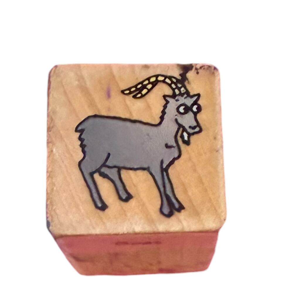 Hero Arts Billy Goat Small Mini Rubber Stamp